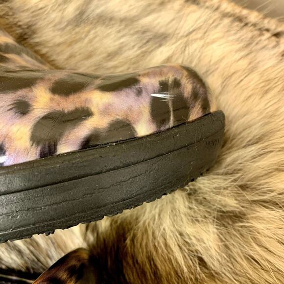 Safe T Step Clogs Women SZ 7 Leopard Slip Resistant Comfort Shoes Occupational - Picture 8 of 11